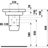 Полупьедестал LAUFEN MIMO черный 8.1955.1.016.000.1